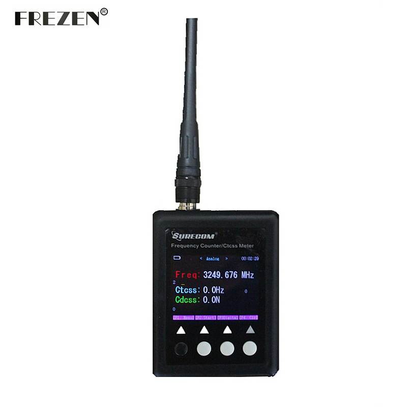 Surecom 디지털 라디오 테스터 27 mhz-3000 mhz 디코더 휴대용 주파수 카운터 워키 토키 sf401 플러스 ctcss cdcss 미터